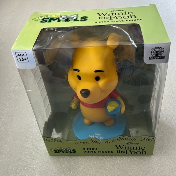 🆕 Disney Winnie the Pooh with Hunny Pot 9 Inch Vinyl Figure 5”x 9” - Picture 1 of 6